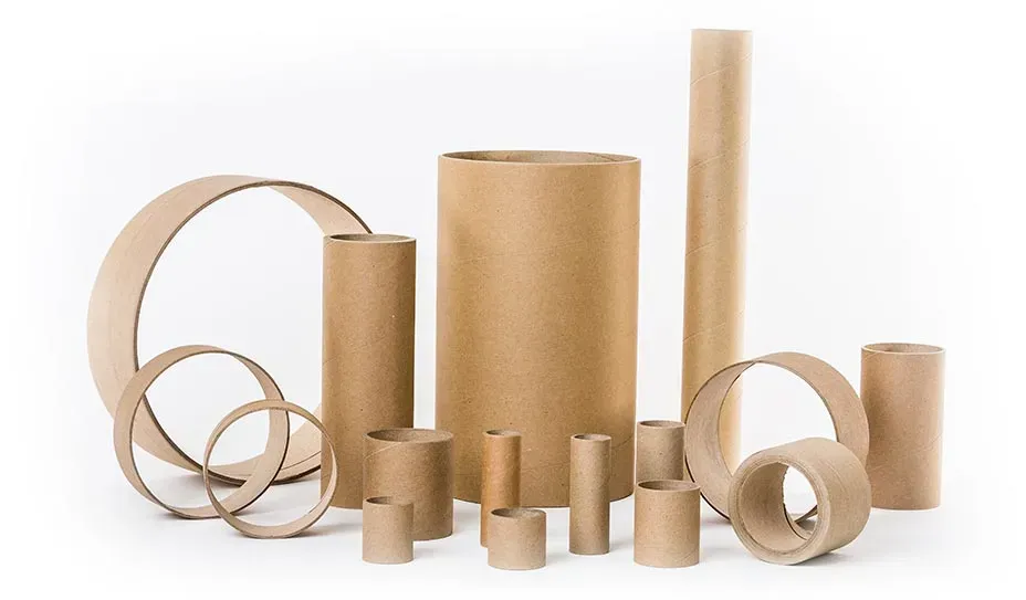 Custom spiral cardboard paper tubes in assorted sizes